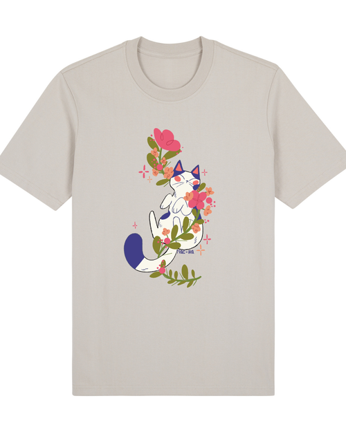 "In the Wildflowers" Whimsical Cat Graphic Tee