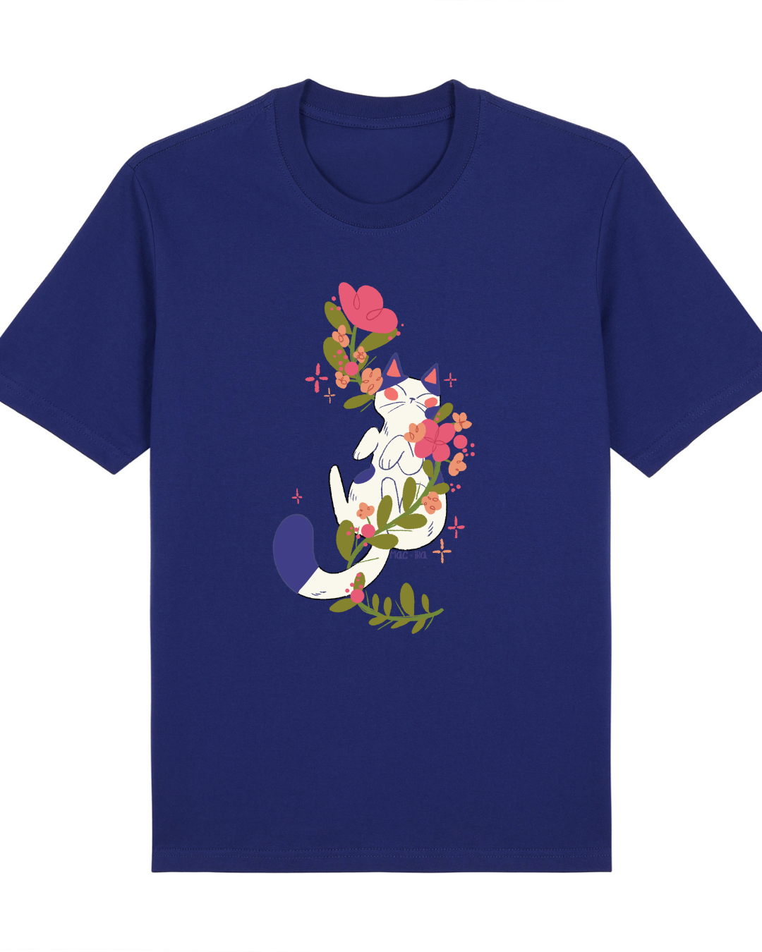 "In the Wildflowers" Whimsical Cat Graphic Tee
